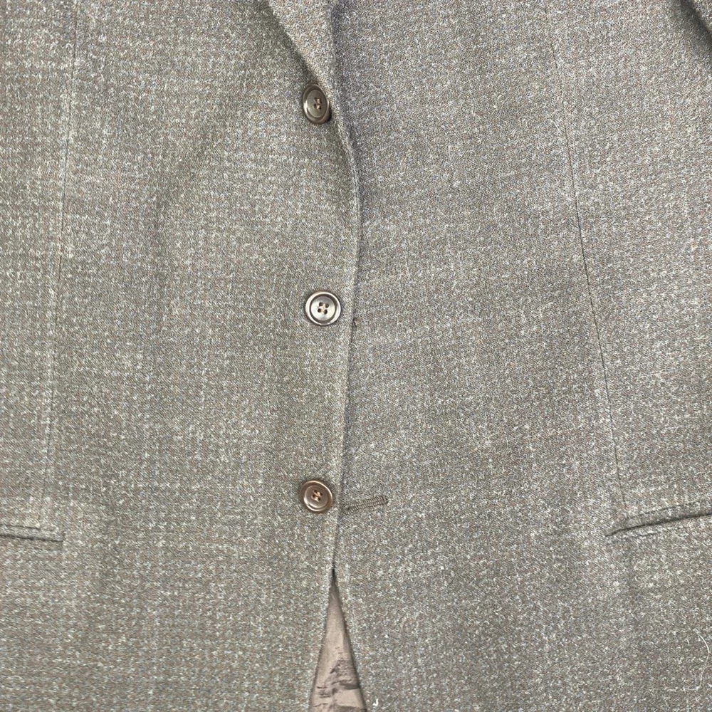 Armani Collezioni Mens Brown Wool Blend 3 Button Blazer Jacket Italy Size 46